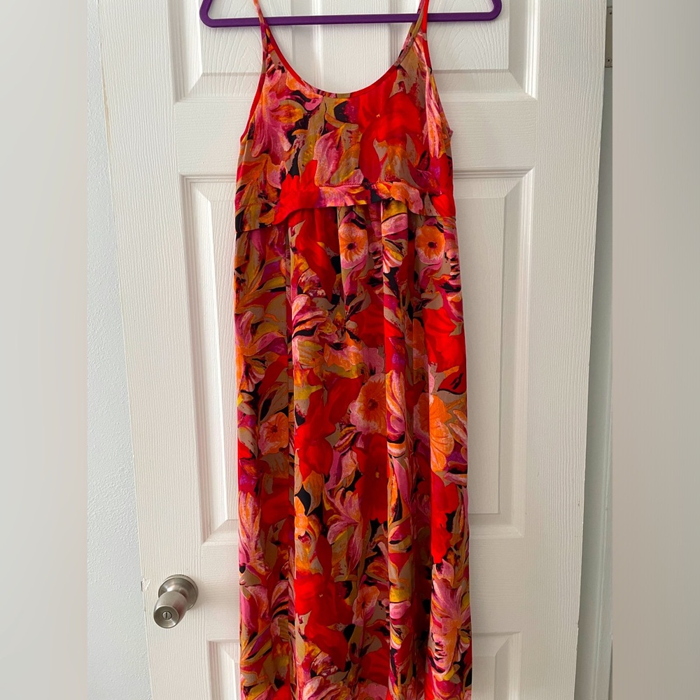 Aritzia Wilfred silk maxi dress XXS